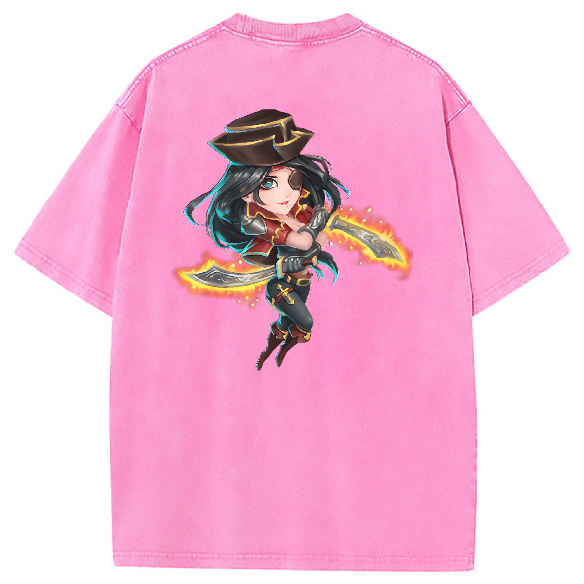 （画像用） リーグ・オブ・レジェンド League of Legends LOL 綿100% ヴィンテージ風 半袖Tシャツ（背面プリント）